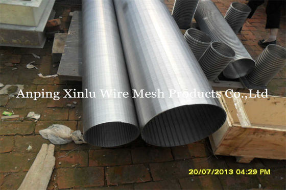 Apertura scanalata continua di acciaio inossidabile Vee Wire Screen Basket With