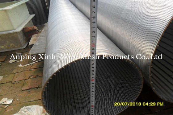 Apertura scanalata continua di acciaio inossidabile Vee Wire Screen Basket With