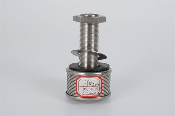 Diametro del filo 57mm del Npt dell'ugello di conservazione di media del cavo del cuneo 316L di acciaio inossidabile
