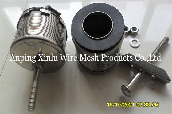 doppio ugello di doppio fondo del filtro da flusso ss Johnson Screen Nozzle Wedge Wire di 82mm