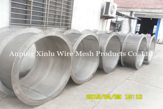 Ring Johnson Wedge Wire Screen Pipe di saldatura con la tecnica di saldatura del punto