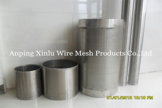 Ring Johnson Wedge Wire Screen Pipe di saldatura con la tecnica di saldatura del punto