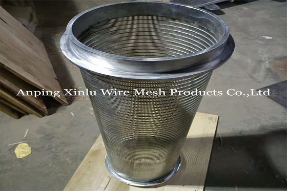 Ring Johnson Wedge Wire Screen Pipe di saldatura con la tecnica di saldatura del punto