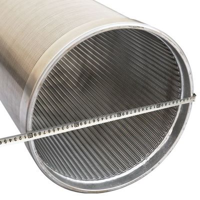 scanalatura continua Vee Wire Wrapped Screen Pipe di 3.2x6mm per trivellazione profonda