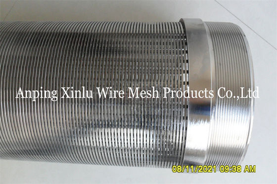 Pozzo artesiano profondo di acciaio inossidabile Johnson Water Wire Screen For 200m della scanalatura 30