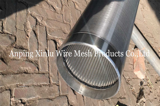 Acciaio inossidabile 273mm non magnetici del tubo del filtro per pozzi di Vee Shaped Continuous Slot Water