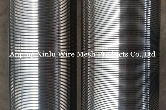 Tubo del filtro per pozzi dell'acqua del cavo del cuneo di acciaio inossidabile con la scanalatura di 0.5mm