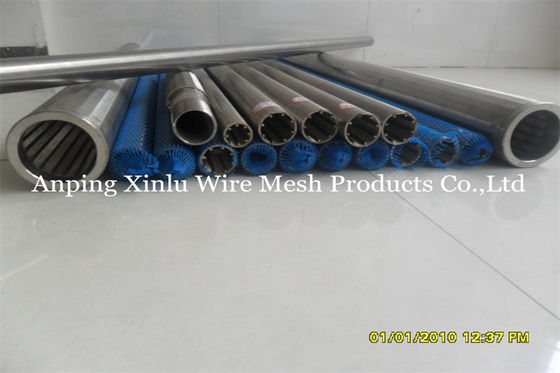 Diametro continuo 125mm della scanalatura del tubo di Johnson Type Wedge Wire Screen