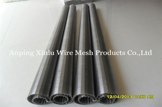 Diametro continuo 125mm della scanalatura del tubo di Johnson Type Wedge Wire Screen