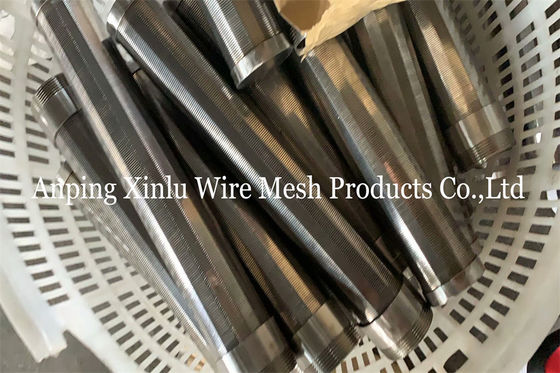Diametro continuo 125mm della scanalatura del tubo di Johnson Type Wedge Wire Screen