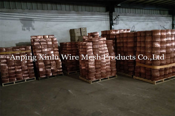 BWG SWG Copper Coated Double Loop Tie Wire 1.0mm X Lunghezza 100mm Twin Wire Double Loop Binding Wire